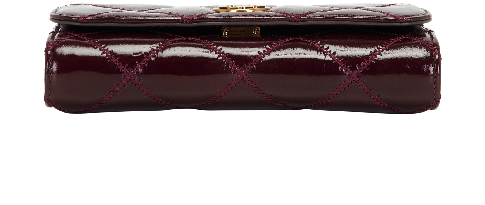 Willa Chain Wallet, &pound;160, Handbags, Burgundy, Leather, Top view